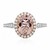 14K AAA Morganite Gold Ring (CIRARI)