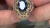 Anillo en plata con Topacio azul de Londres (Gems en Vogue)