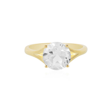 Anello in argento con Topazio Bianco