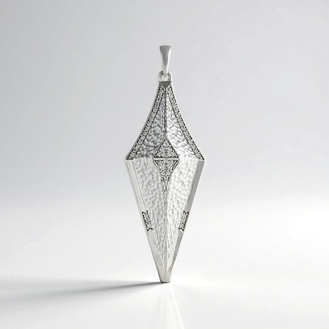 Ciondolo in argento con Zircone (MONOSONO COLLECTION)
