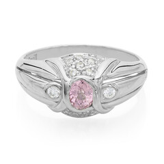 Anillo en plata con Zafiro Padparadscha