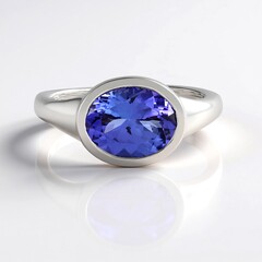 Anello in oro con Tanzanite AAA