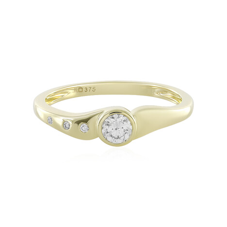 Gouden ring met een Loepzuivere (F) Diamant (LUCENT DIAMONDS)