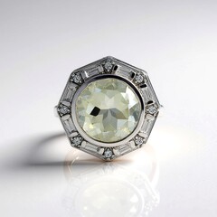 Ciondolo in argento con Ametista Verde