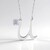 Collana in argento con Pietra di Luna Arcobaleno