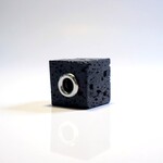 Ciondolo in argento con Lava Nera (MONOSONO COLLECTION)