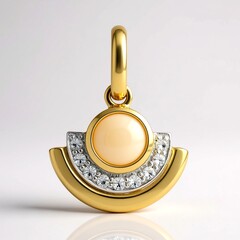 Ciondolo in oro con Opale di Coober Pedy