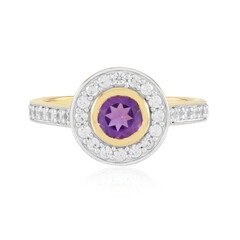 Anello in argento con Ametista Uruguay
