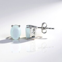 Orecchini in argento con Opale Paraiba