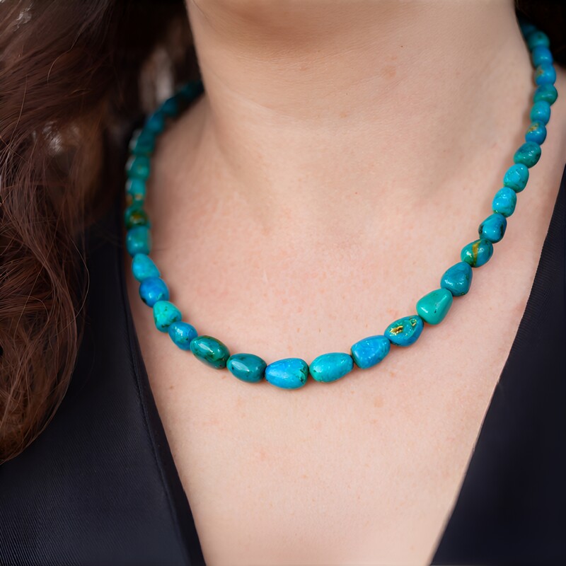 Collar en plata con Turquesa de Arizona