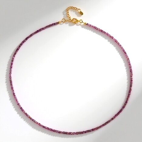 Collana in argento con Granato Malaya