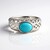 Anello in argento con Turchese Sleeping Beauty (Ornaments by de Melo)