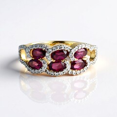 Anello in argento con Rodolite di Naktamunda