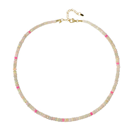 Opal-Silberhalskette