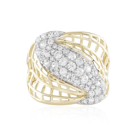 Zirkon-Goldring (Ornaments by de Melo)