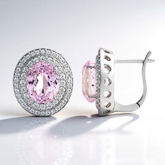 Orecchini in argento con Kunzite