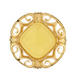 Milky Baltic Amber Silver Brooch (dagen)