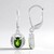 Orecchini in argento con Diopside Russo