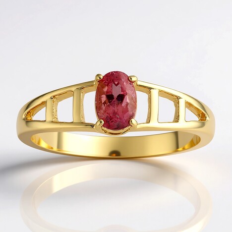 Anello in oro con Pezzottaite