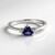 Bague en argent et Iolite
