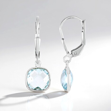 Orecchini in argento con Topazio Blu Cielo