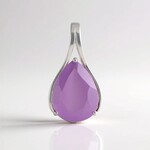 Ciondolo in argento con Calcedonio Lavanda