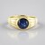 Anello in argento con Zaffiro Stellato Blu