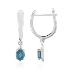 Green Kyanite Silver Earrings