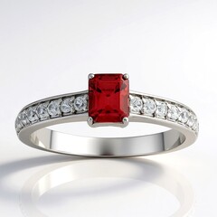 Anello in argento con Zircone Rosa