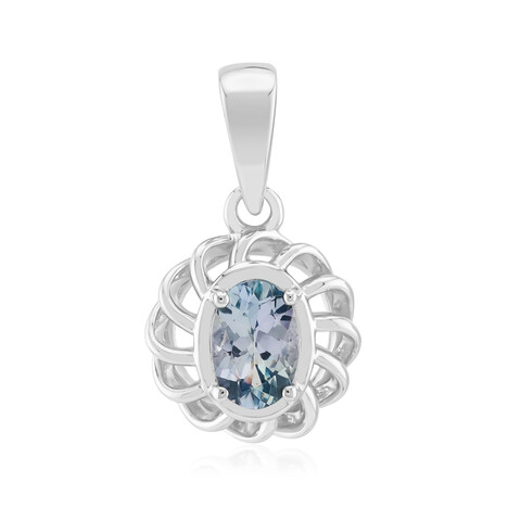 Ciondolo in argento con Tanzanite Lilla Non Riscaldata
