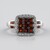 Anello in argento con Granato Rosso