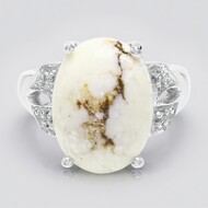 Bague en argent et Magnésite