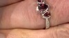 Zilveren ring met een roze zirkoon