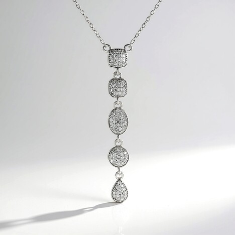 Collana in argento con Diamante I2 (H) (de Melo Essence)