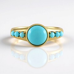 Anello in argento con Turchese Sleeping Beauty (Faszination Türkis)