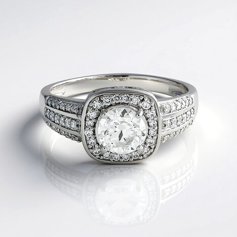 Anello in oro con Diamante Flawless (F) (LUCENT DIAMONDS)
