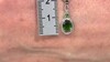 Pendentif en argent et Diopside de Russie