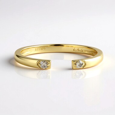 Anillo en oro con Diamante champán I2 (de Melo Gold)