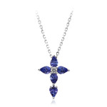 Collana in oro con Tanzanite AAA