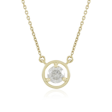 9K I3 (H) Diamond Gold Necklace