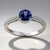 Anello in oro con Tanzanite AAA