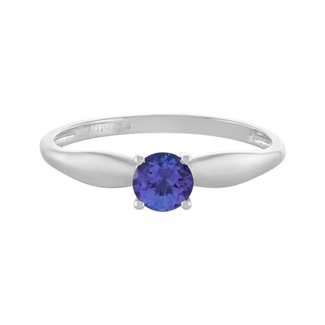 Platinaen ring met een AAA tanzaniet