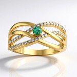 Anello in oro con Alessandrite (de Melo Gold)