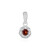 Mozambique Garnet Silver Pendant