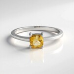 Anello in argento con Citrino