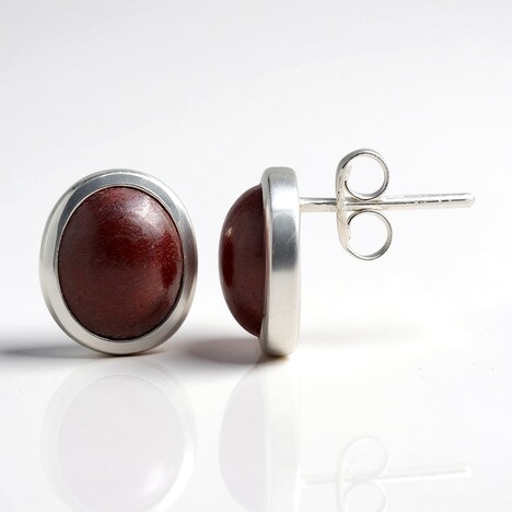 Orecchini in argento con Thulite
