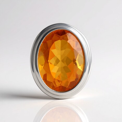 Ciondolo in argento con Quarzo Arancione (MONOSONO COLLECTION)