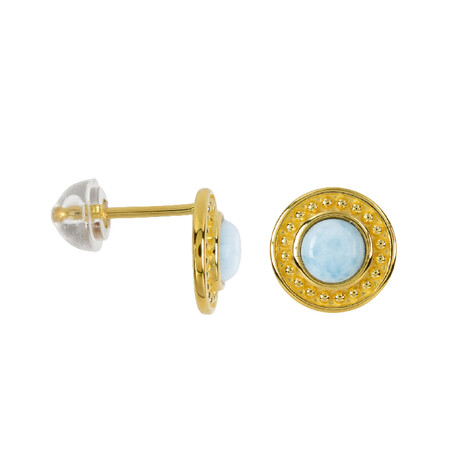 Zilveren oorbellen met larimaren