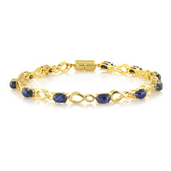 Brazalete en plata con Zafiro estrella azul