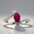 Anello in argento con Rubino Bemainty